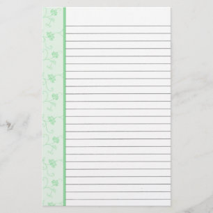 Grüne Blume Briefpapier