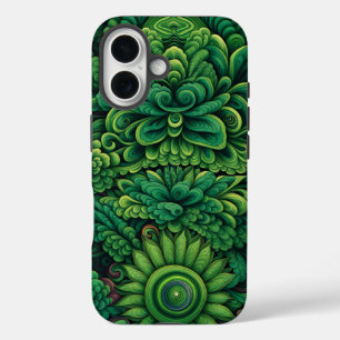 Grüne Blume iPhone 16 Hülle