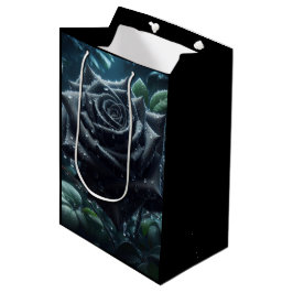 Grüne Blume der Schwarzen Rose Mittlere Geschenktüte