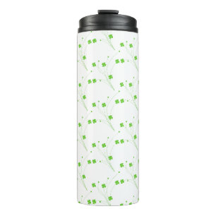 Grüne Blume des hellen Frühlings, kleine Blumendru Thermosbecher