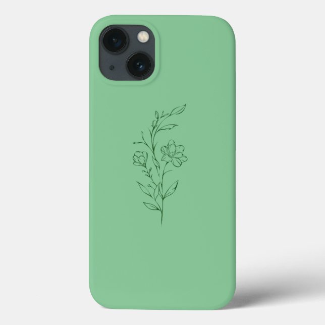 Grüne Blume für iPhone 13 Case-Mate iPhone Hülle (Rückseite)