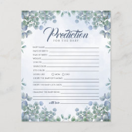 Grüne Blume Kinderdusche Vorhersagespiel