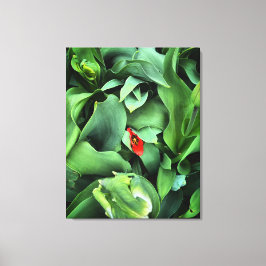 Grüne Blume Leinwanddruck