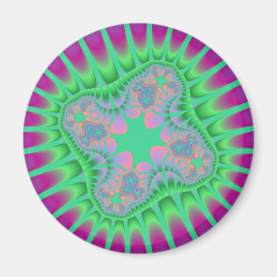 Grüne Blume Magnet