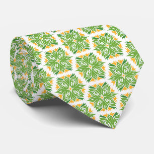 Grüne Blume, Muster von Blume, Blumenmuster Krawatte