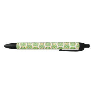 Grüne Blume, Muster von Blume, Blumenmuster Kugelschreiber