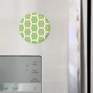 Grüne Blume, Muster von Blume, Blumenmuster Magnet