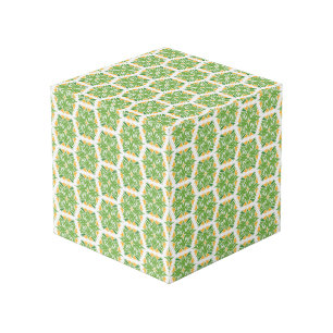 Grüne Blume, Muster von Blume, Blumenmuster Würfel