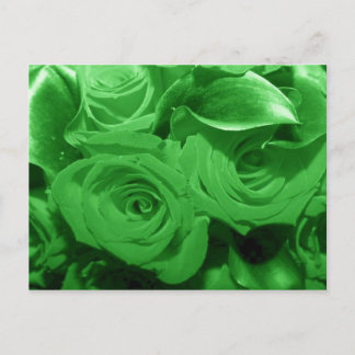 Grüne Blume Postkarte