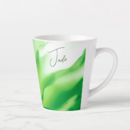Grüne Blumendrucke Kleine Latte-Tasse Milchtasse