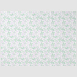 Grüne Bögen und Lila Punkte Seidenpapier