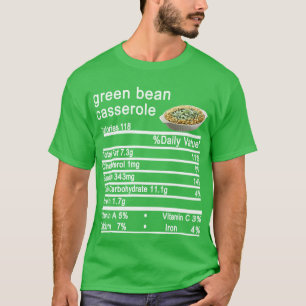 Grüne Bohnen Casserole Nutrition Erntedank T-Shirt