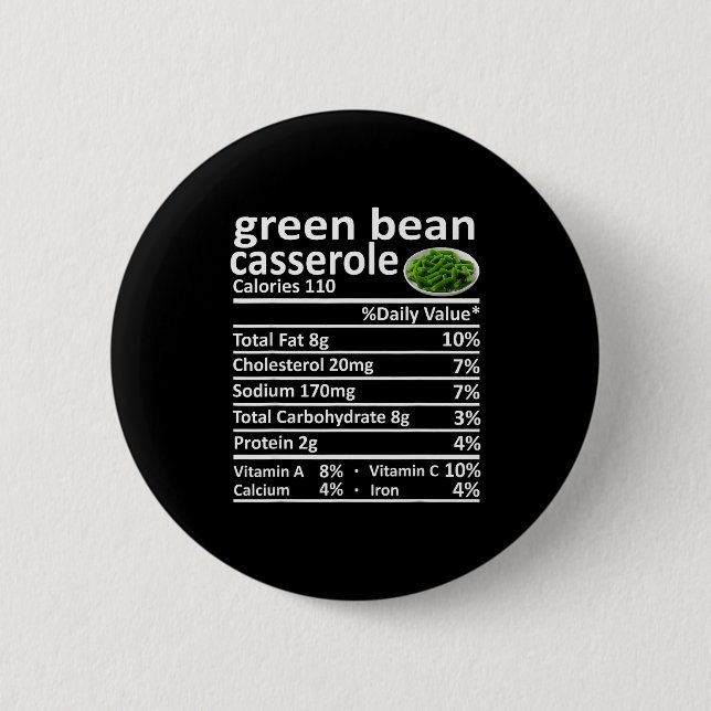 Grüne Bohnen Cerole Ernährung Lebensmittel Fakten  Button (Vorderseite)