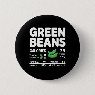 Grüne Bohnen Nährwertangaben Lustige Thanksgiving Button