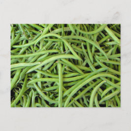 Grüne Bohnen Postkarte