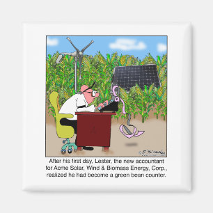 Grüne Bohnen-Zähler Magnet