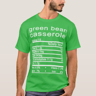 Grüne Bohnenkasserole Erntedank T-Shirt
