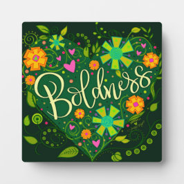 Grüne Boldness Inspiration Hübsche Blumenpracht Fotoplatte