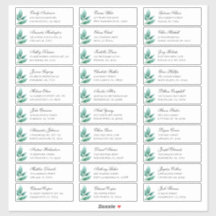 Grüne botanische Gäste sprechen. Versand-Aufkleber