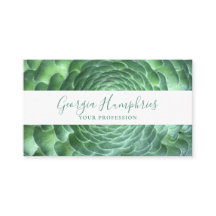 Grüne botanische Visitenkarte