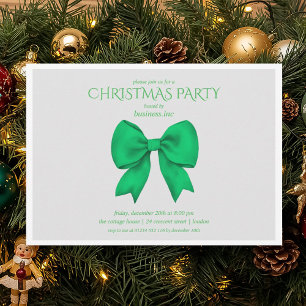 Grüne Bow Weihnachtsfeier Einladung