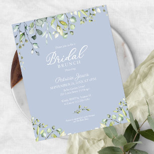 Grüne Bridal Brunch Einladung