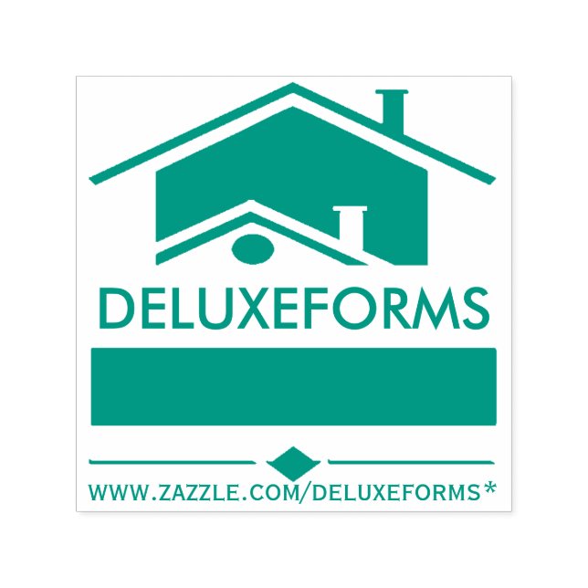 Grüne Briefmarke aus selbstklebendem Kautschuk Permastempel (Design)