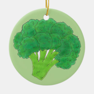 Grüne Broccoli-Brunch Gartenanlage Gemüsepflanze F Keramik Ornament
