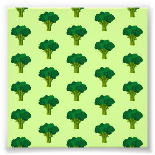 Grüne Brokkoli Gemüse gesund essen Veggie Fotodruck