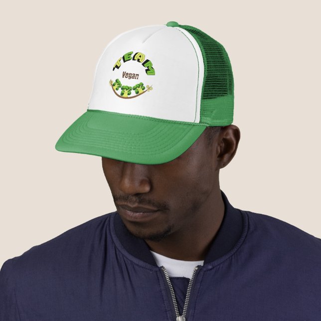 Grüne Brokkoli Truckerkappe (Beispiel)