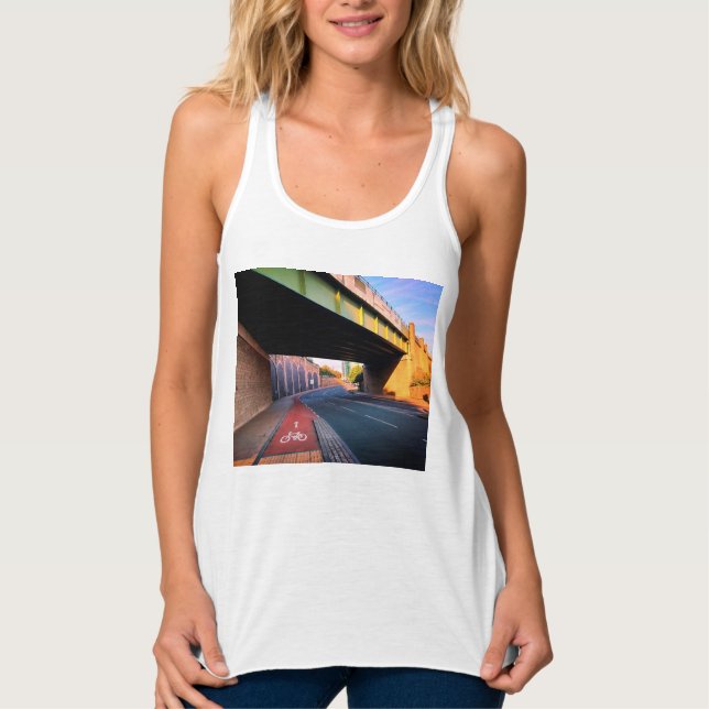 Grüne Brücke Tank Top (Vorderseite)