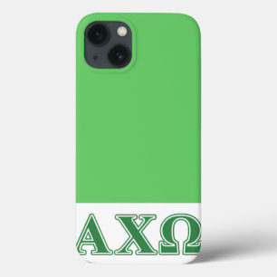 Grüne Buchstaben Alphi Chi-Omegas Case-Mate iPhone Hülle