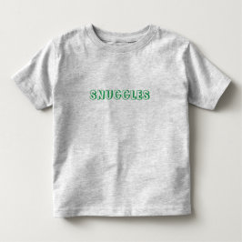 Grüne Buchstaben "Schnecken" Kleinkind T-shirt