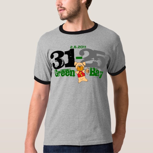Grüne Bucht führen den T - Shirt der Kerbe-31-25 (Vorderseite)