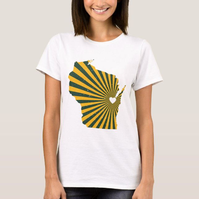 Grüne Bucht-Liebe T-Shirt (Vorderseite)