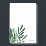 Grüne Bunch-Designnachrichten Post-it Klebezettel<br><div class="desc">botanisches Design inspiriert durch meinen Garten</div>