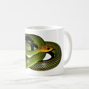 Grüne Bush-Ratten-Schlange Tasse