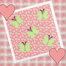 Grüne Butterfly Geburtstagspartei Serviette