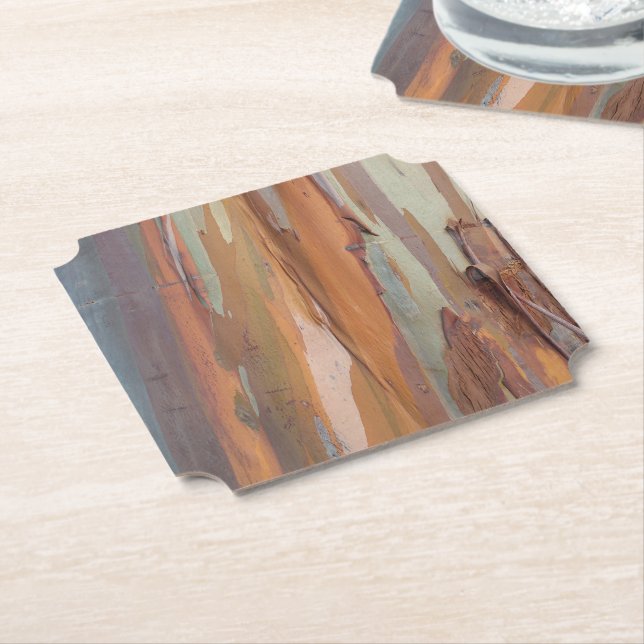 Grüne Camo-Baumrinde  Untersetzer (angewinkelt)