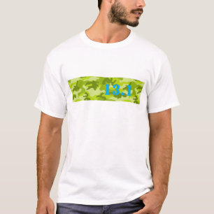 Grüne Camouflage 13.1 Marathon 26.2 Preisträger T-Shirt