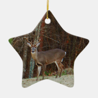 Grüne Camouflage, Camouflage Hirsche personalisier Keramik Ornament