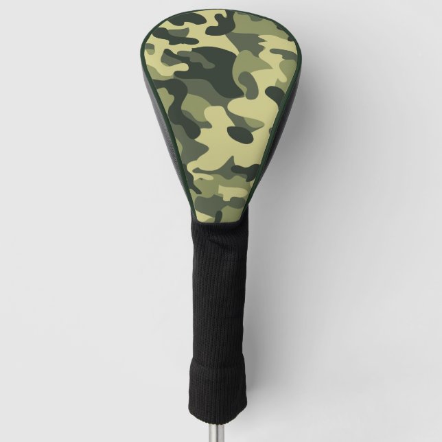 Grüne Camouflage Golf Headcover (Vorderseite)