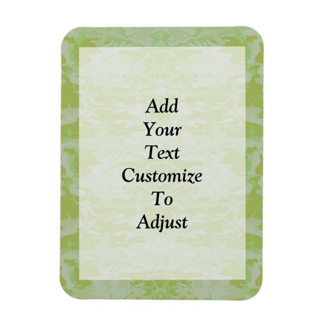 Grüne Camouflage Magnet (Vertikal)