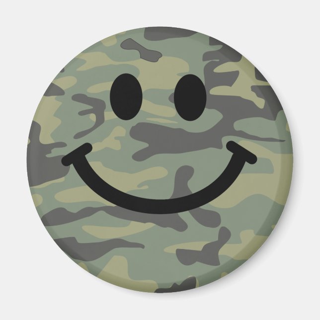 Grüne Camouflage Magnet (Vorne)