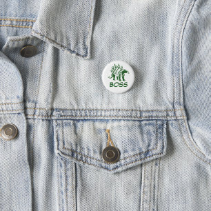 Grüne Camouflage Stegosaurus Spiked Dinosaurier Button