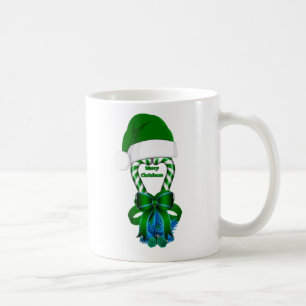 Grüne Candy Canes Kaffeetasse