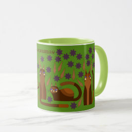 GRÜNE CAT-TASSE FÜR DEN GEBURTSTAG TASSE