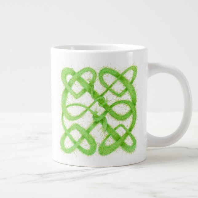GRÜNE CELTIC KNOT Big Tasse (Rechts)