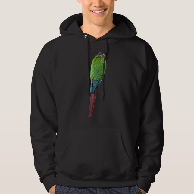 Grüne Cheek Conure Conure Parrot Bird Grüne Wange Hoodie (Vorderseite)