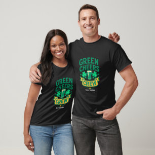 Grüne Cheers-Crew Lustige St. Patrick's Day-Feier T-Shirt